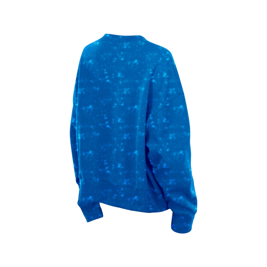  Denver Broncos New Era Women's Throwback Oversized Boxy Sweatshirt - Royal
