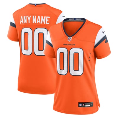 Denver Broncos Nike Women's Team Custom Game Jersey  - Orange
