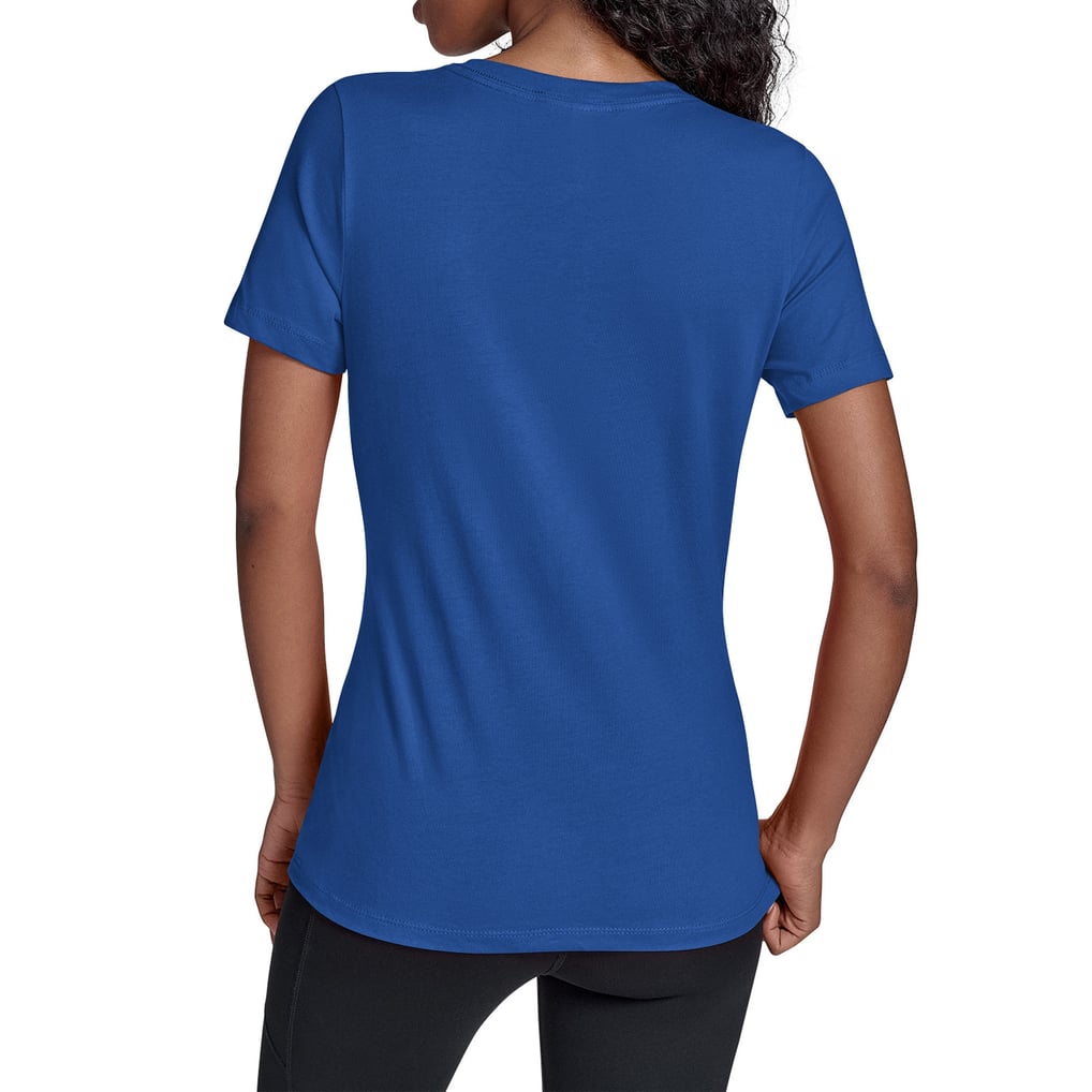 Denver Broncos Starter Women's Throwback Groovy Script V-Neck T-Shirt - Royal