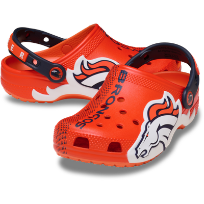  Denver Broncos Crocs Youth Classic Clog - Orange