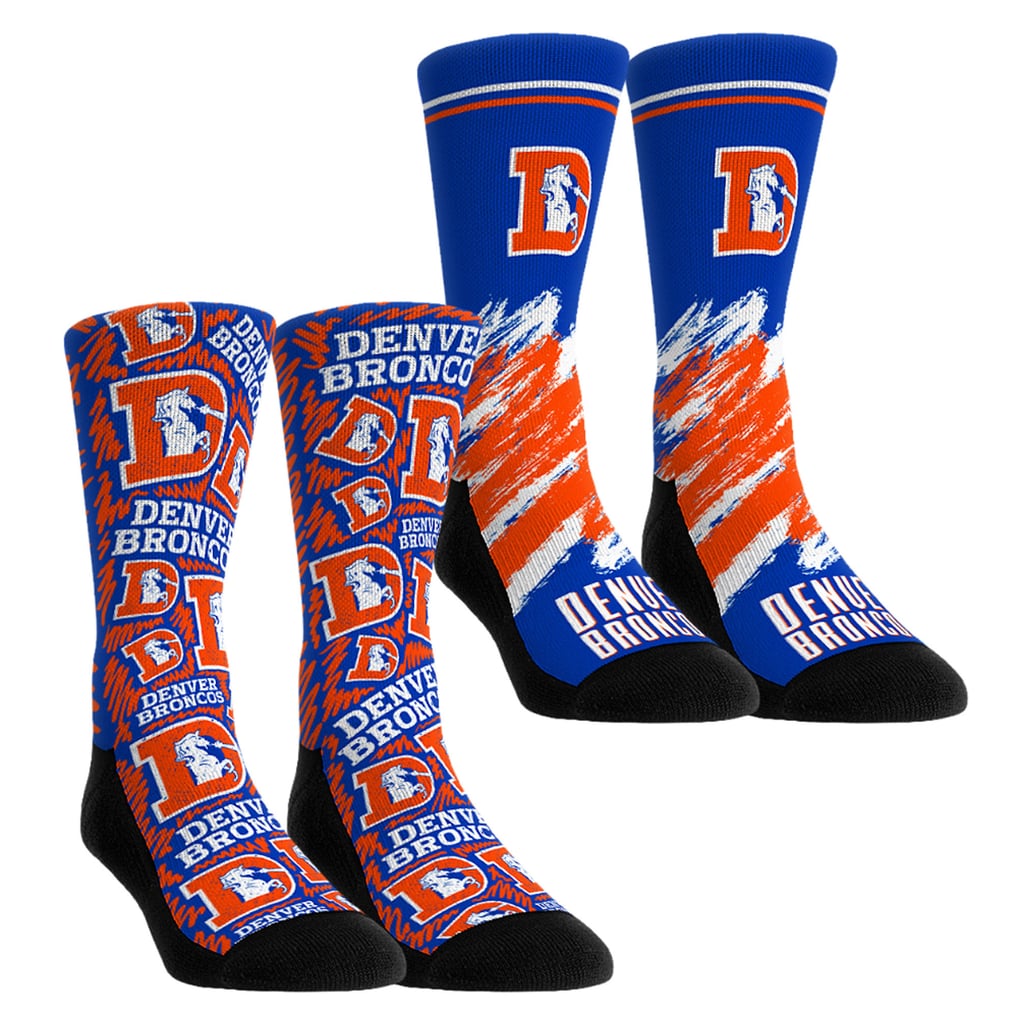 Denver Broncos Rock Em Socks Youth Throwback Two-Pack Crew Socks Set