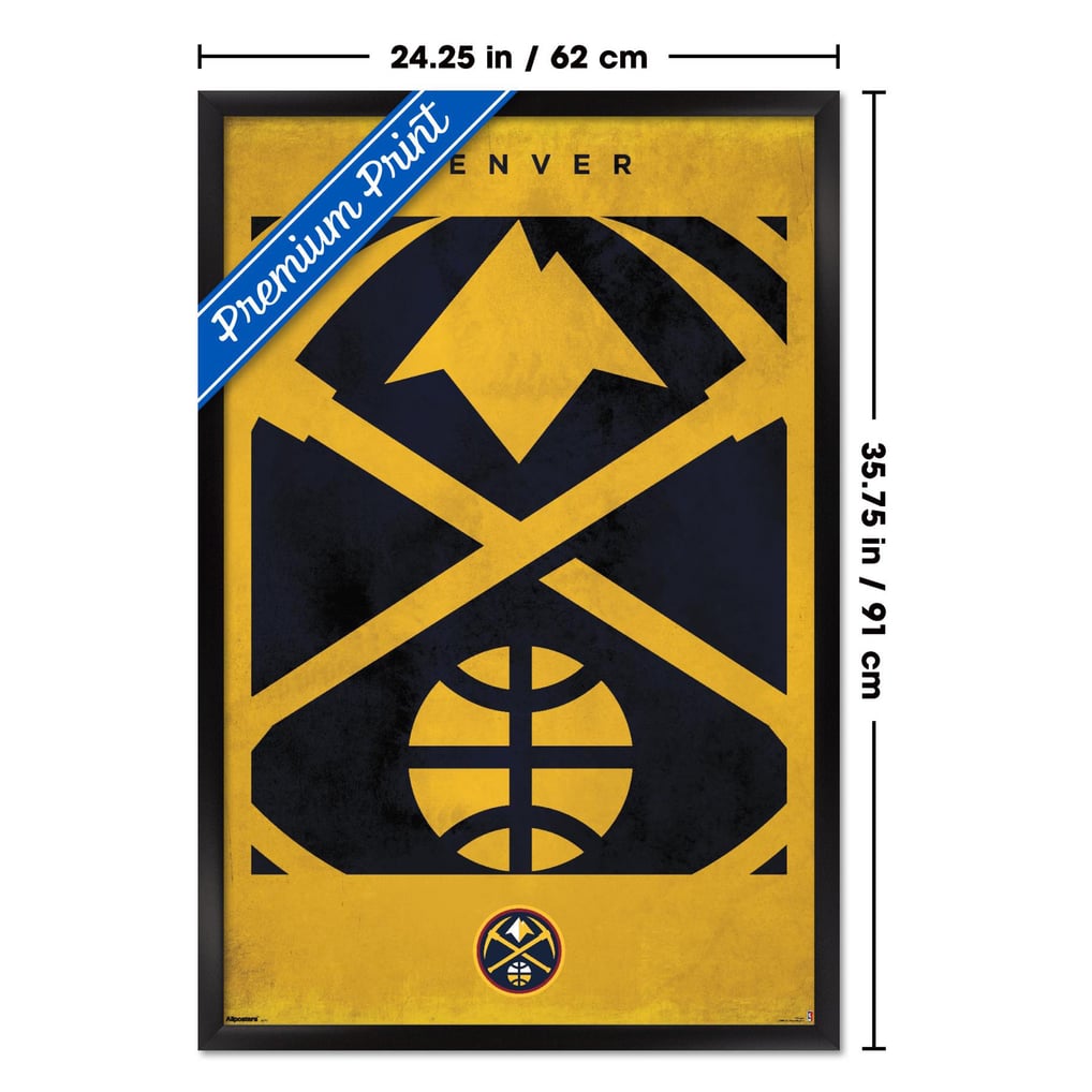  Denver Nuggets 23" x 34" Framed Poster