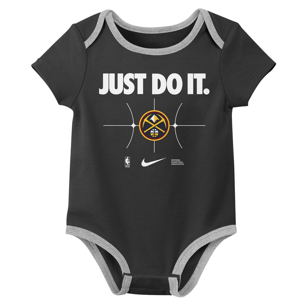 Denver Nuggets Nike Infant Just Do It Two-Pack Bodysuit Set - Navy/Black