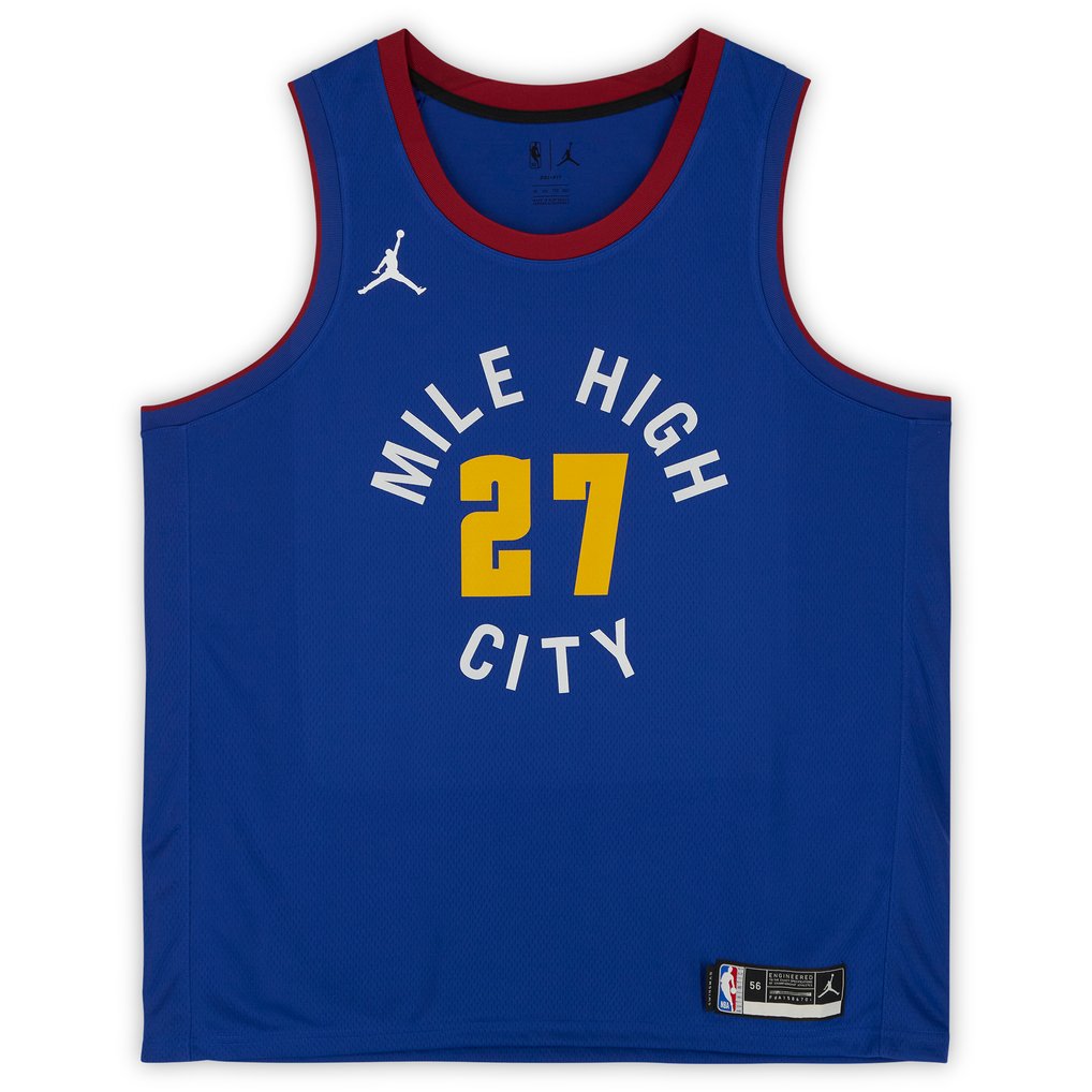 Jamal Murray Denver Nuggets Fanatics Authentic Autographed Jordan Branded 2021 Blue Statement Swingman Jersey