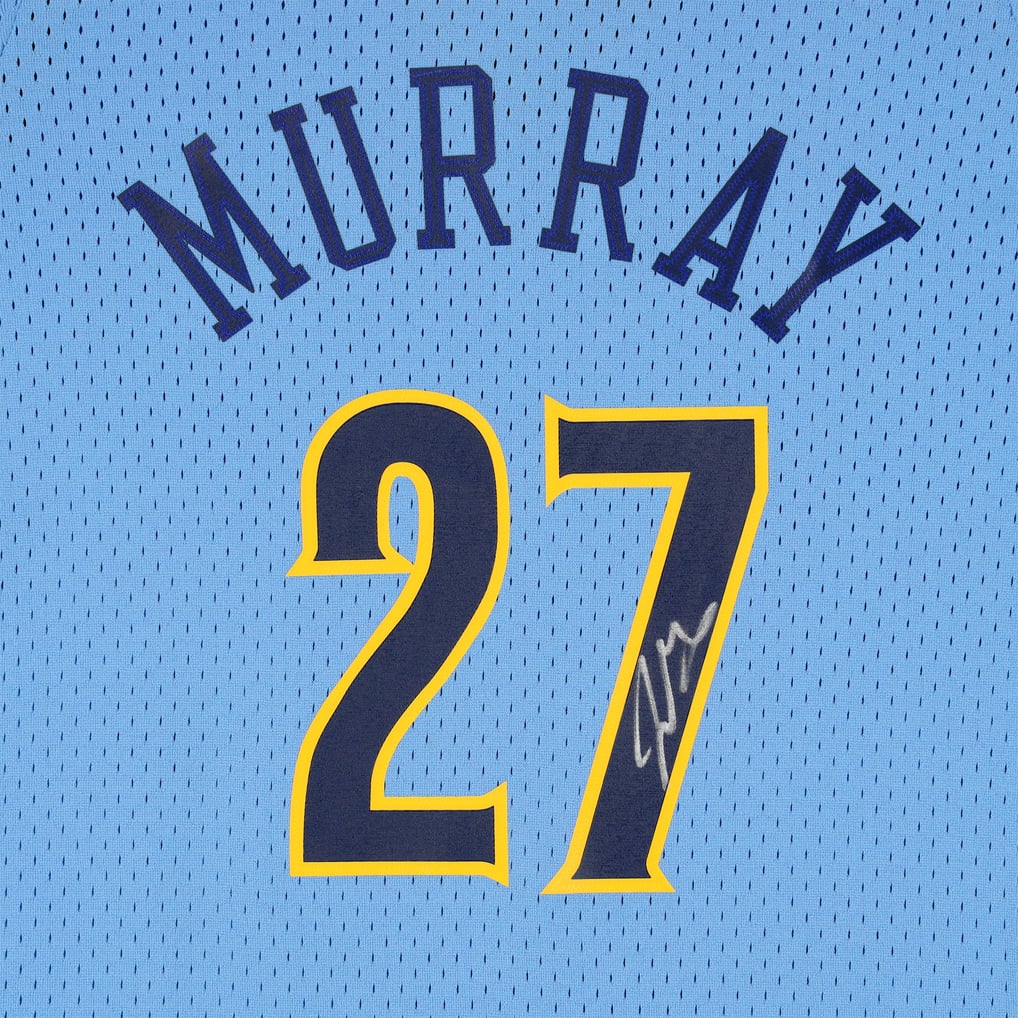 Jamal Murray Denver Nuggets Autographed Fanatics Authentic Light Blue Mitchell & Ness 2016-17 Swingman Jersey 