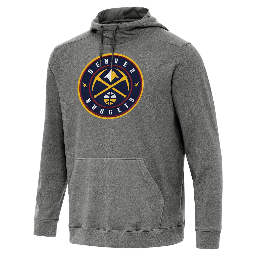 Denver Nuggets Antigua Cloud Pullover Hoodie - Heather Black