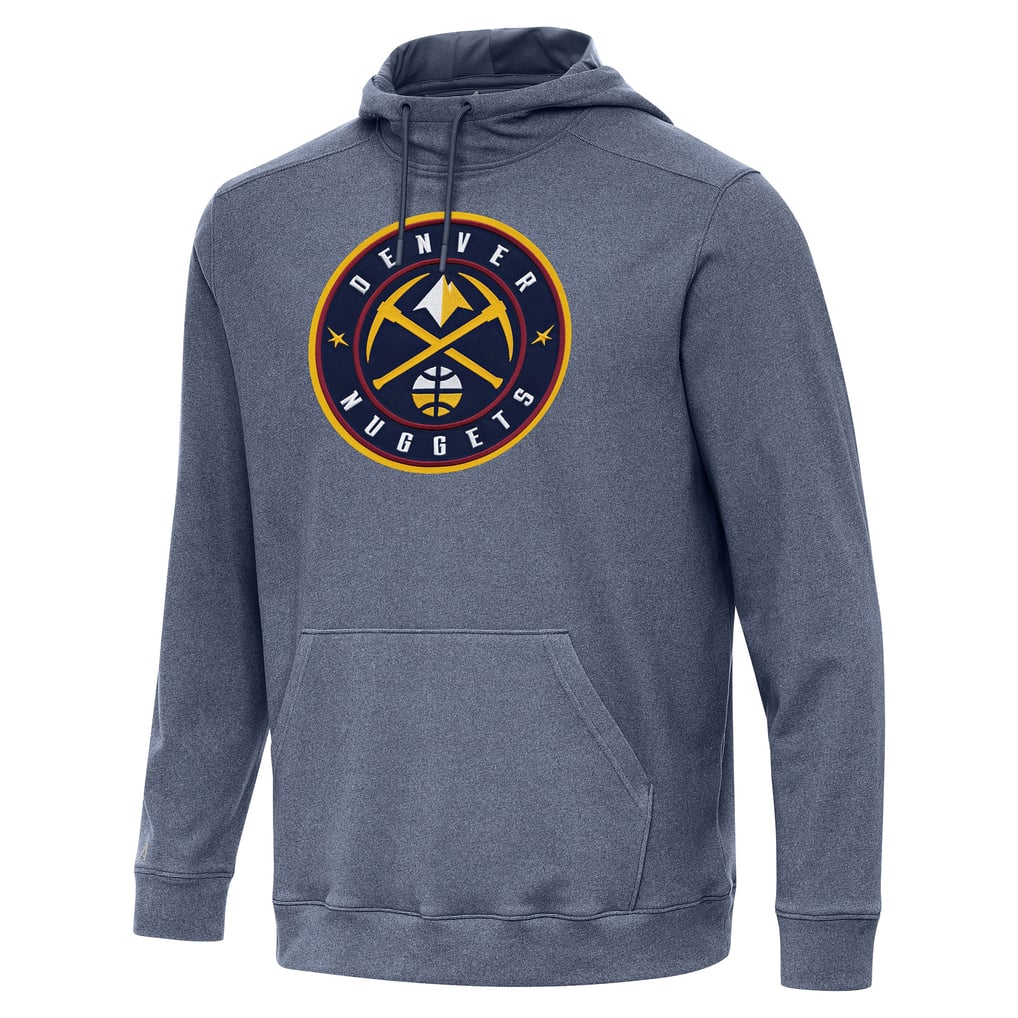Denver Nuggets Antigua Cloud Pullover Hoodie - Heather Navy