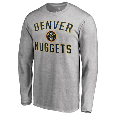 Denver Nuggets Victory Arch Long Sleeve T-Shirt - Ash