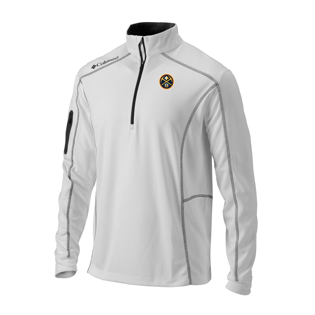 Denver Nuggets Columbia Omni-Wick Shotgun Quarter-Zip Pullover - White