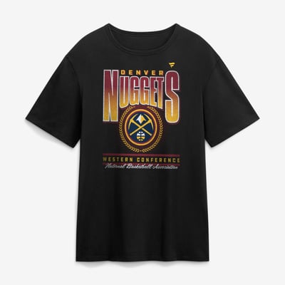 Denver Nuggets Fanatics Oversized Graphics Swish T-Shirt - Black
