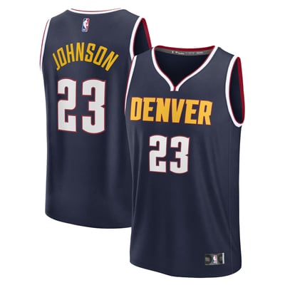 Cameron Johnson Denver Nuggets Fanatics Fast Break Replica Jersey - Navy - Icon Edition