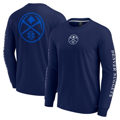 Denver Nuggets Fanatics Elements Strive Long Sleeve T-Shirt  - Navy