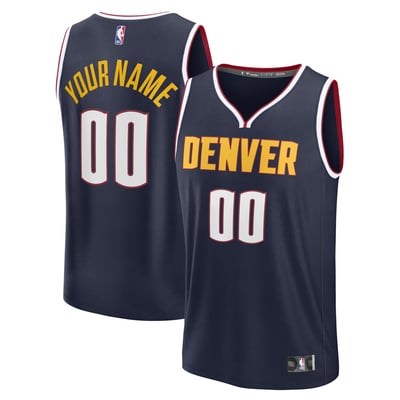 Denver Nuggets Fanatics Fast Break Custom Jersey - Icon Edition - Navy