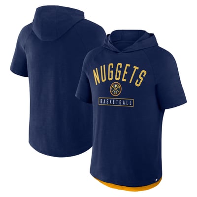 Denver Nuggets Fanatics Pass Legend Raglan Hoodie T-Shirt - Navy