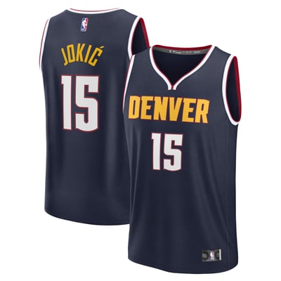 Nikola Jokic Denver Nuggets Fanatics Fast Break Replica Player Jersey - Icon Edition - Navy