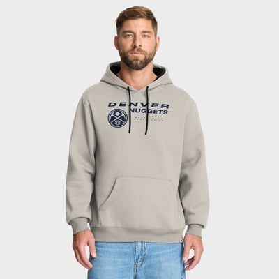 Denver Nuggets Fanatics Crossover Collection Blocked Shot Premium Pullover Hoodie - Off White