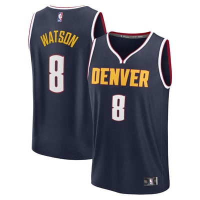 Peyton Watson Denver Nuggets Fanatics Fast Break Replica Player Jersey - Icon Edition - Navy