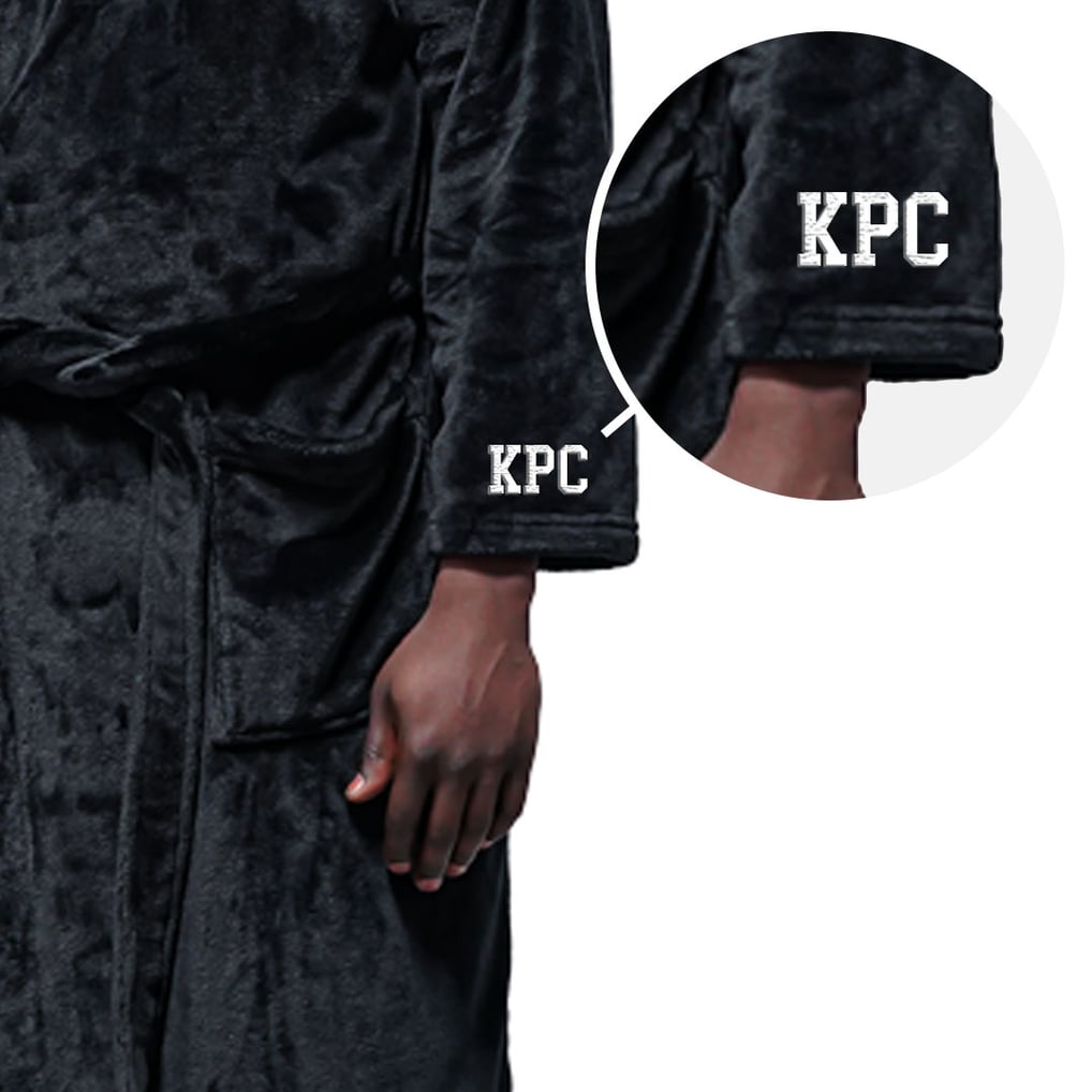 Denver Nuggets ISlide Personalized Phantom Robe - Black