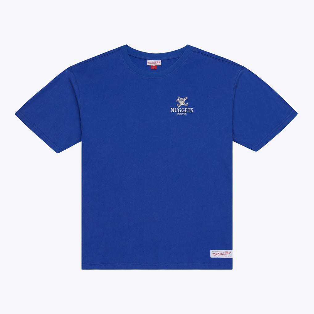  Denver Nuggets Mitchell & Ness Core Essentials T-Shirt - Blue