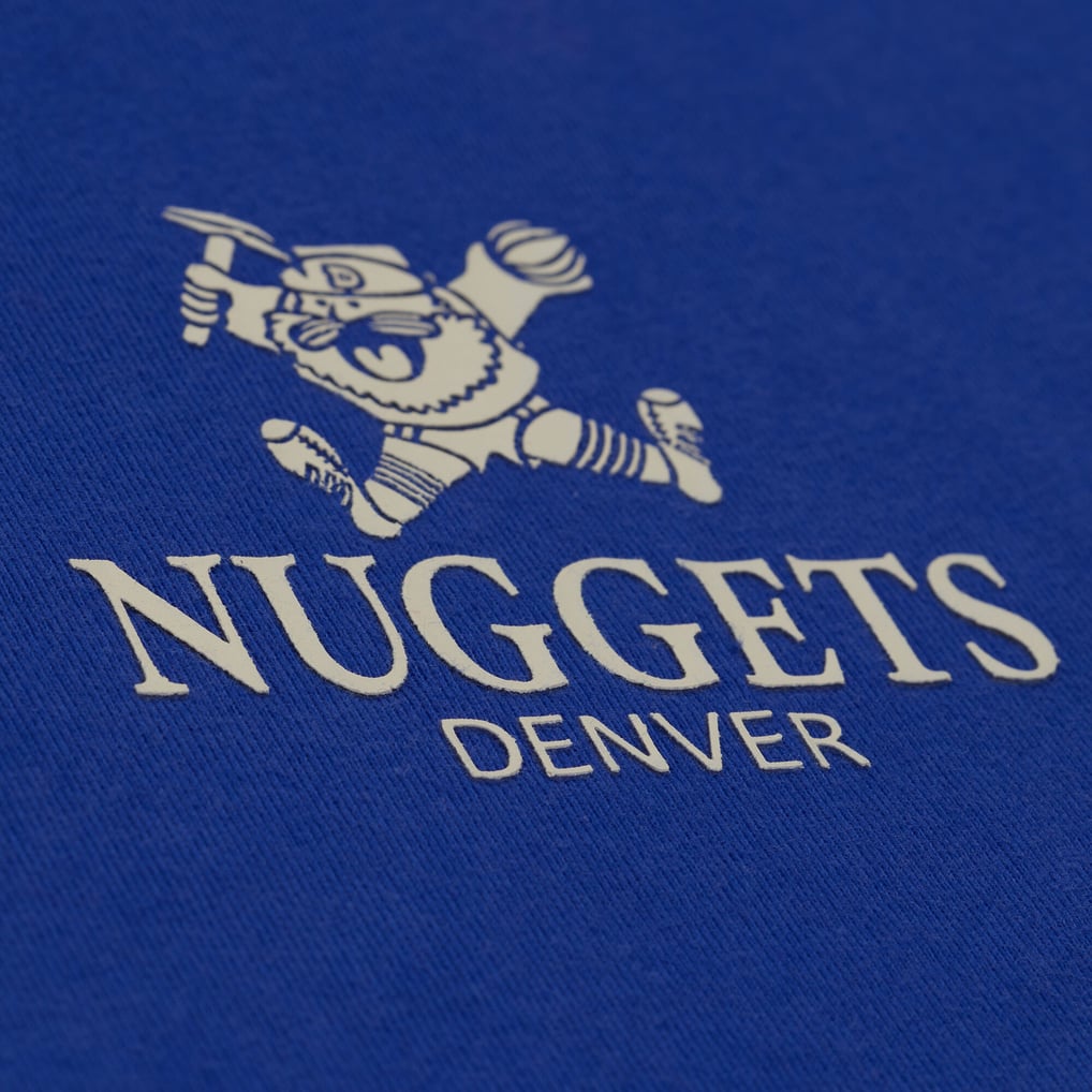  Denver Nuggets Mitchell & Ness Core Essentials T-Shirt - Blue