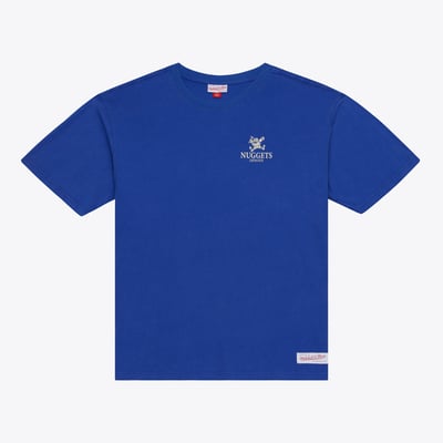 Denver Nuggets Mitchell & Ness Core Essentials T-Shirt - Blue