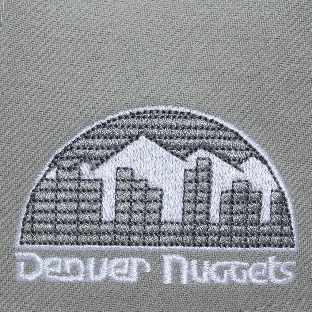 Denver Nuggets Mitchell & Ness Thunderstorm Head Coach Pro Crown Snapback Hat - Gray