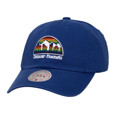  Denver Nuggets Mitchell & Ness Hardwood Classics 1904 Adjustable Hat - Navy