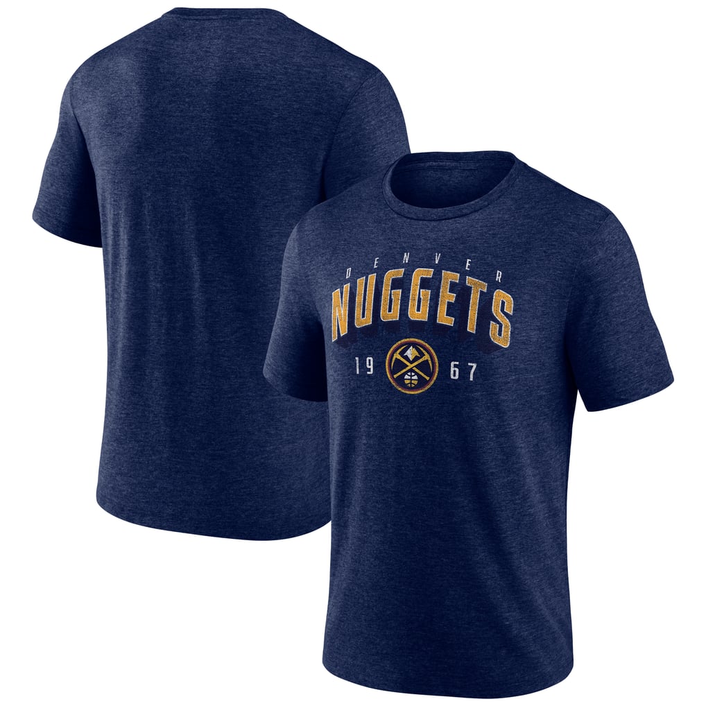  Denver Nuggets Backboard Tri-Blend T-Shirt - Navy