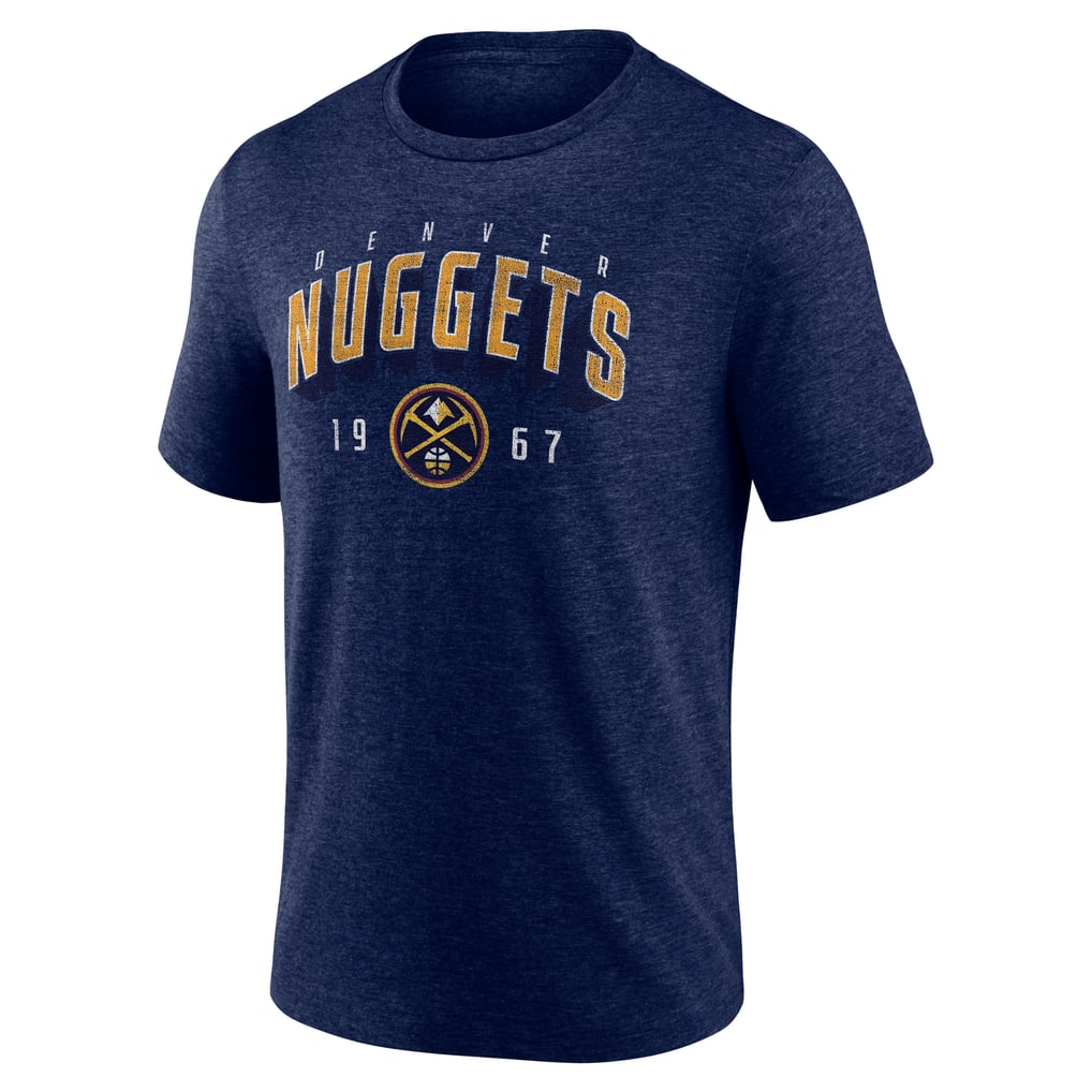  Denver Nuggets Backboard Tri-Blend T-Shirt - Navy