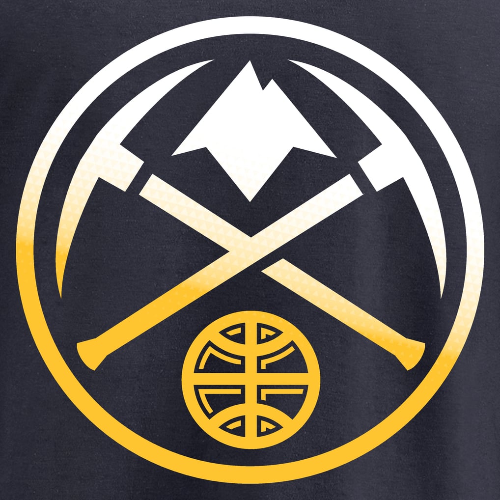 Denver Nuggets Gradient Logo Pullover Hoodie - Navy