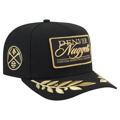  Denver Nuggets New Era Golden 9FIFTY Snapback Hat - Black