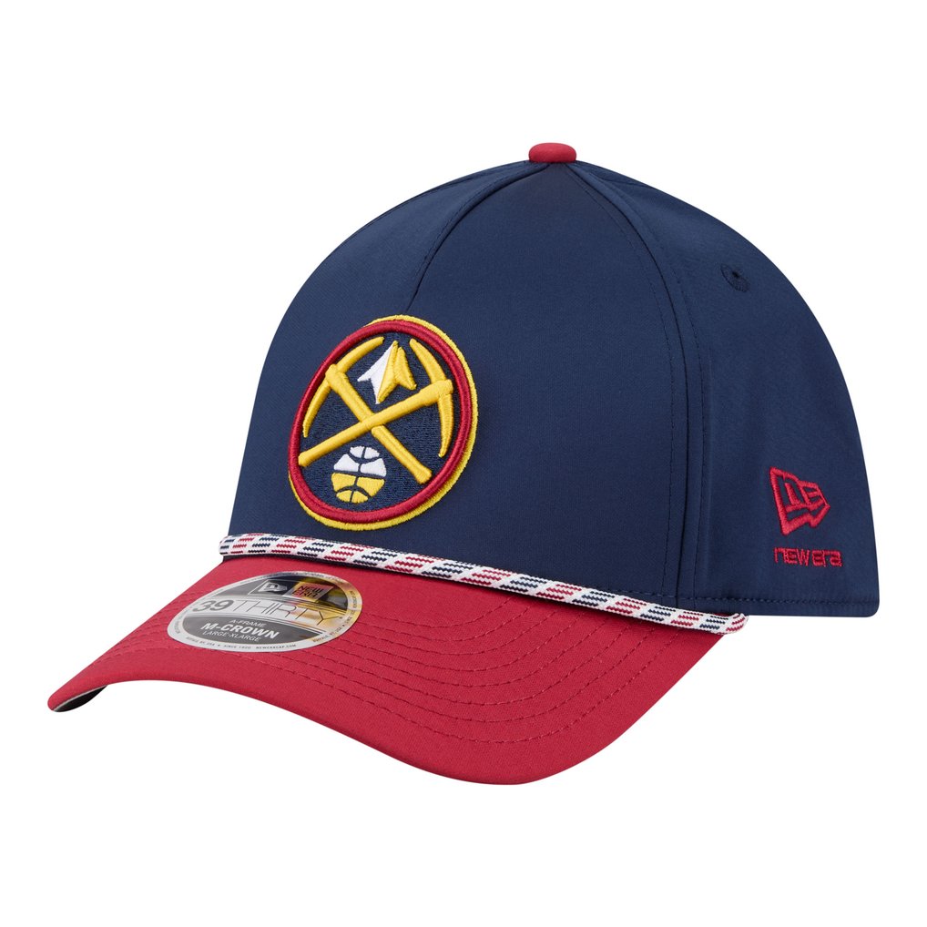  Denver Nuggets New Era Rope Two-Tone M-Crown A-Frame 39THIRTY Flex Hat - Navy/Red