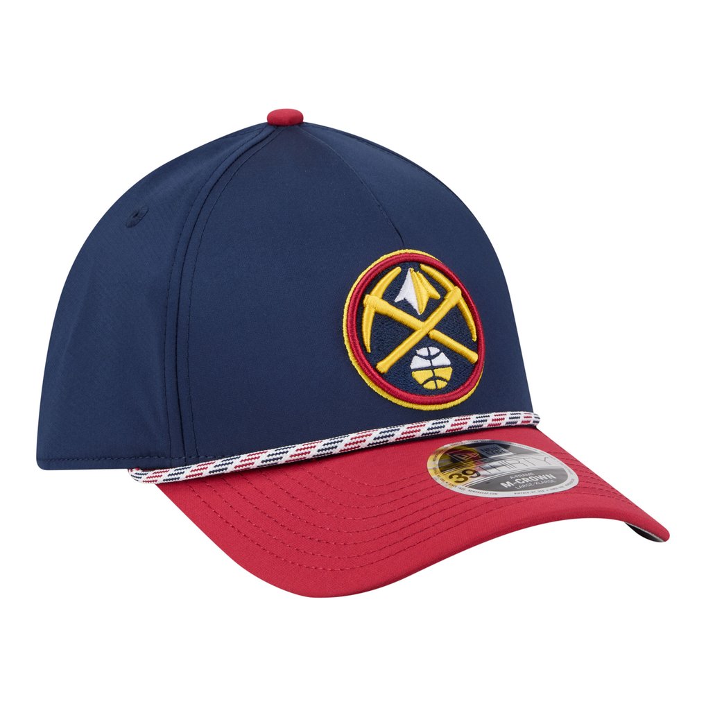  Denver Nuggets New Era Rope Two-Tone M-Crown A-Frame 39THIRTY Flex Hat - Navy/Red