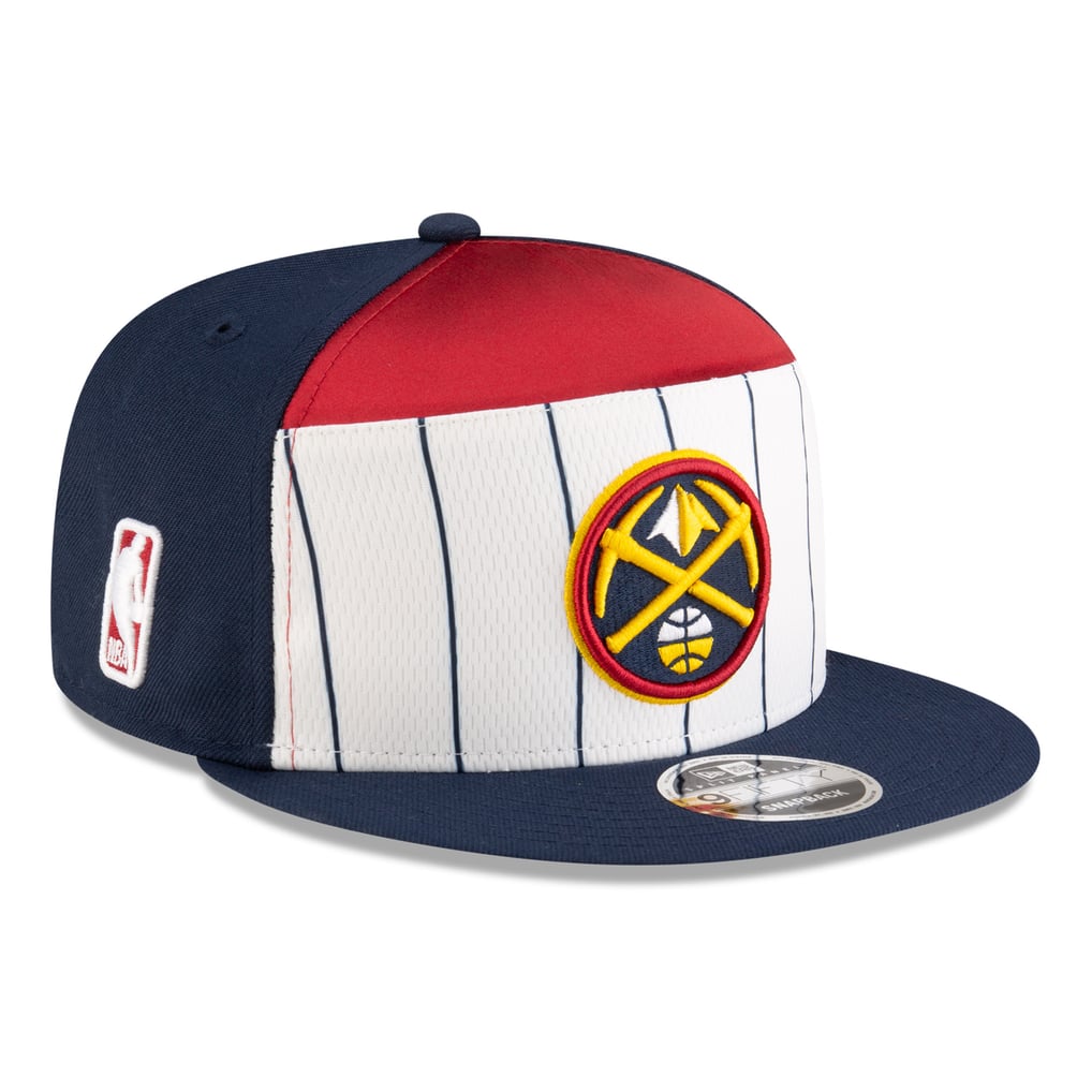  Denver Nuggets New Era 2025 NBA Tip Off Split Panel 9FIFTY Snapback Hat - White/Navy