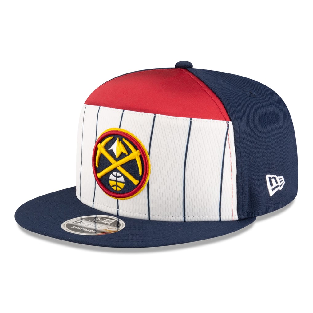  Denver Nuggets New Era 2025 NBA Tip Off Split Panel 9FIFTY Snapback Hat - White/Navy