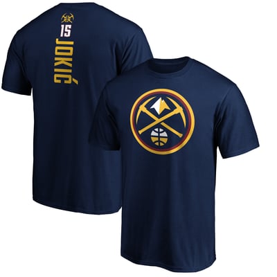 Nikola Jokic Denver Nuggets Playmaker Name & Number T-Shirt - Navy