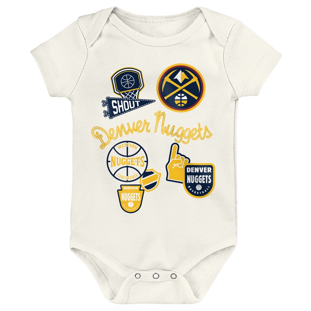 Denver Nuggets Outerstuff Newborn Three-Pack Littlest Player Bodysuit Set