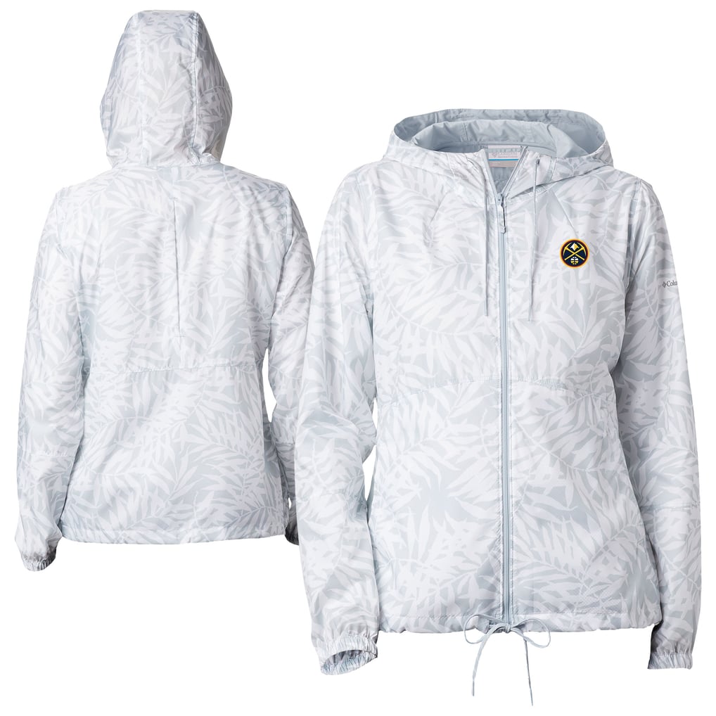  Denver Nuggets Columbia Women's Flash Forward Windbreaker - White
