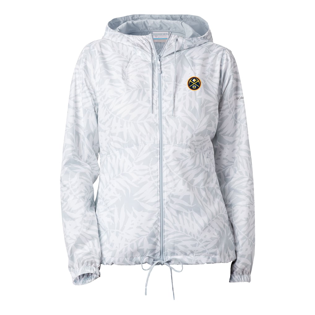  Denver Nuggets Columbia Women's Flash Forward Windbreaker - White