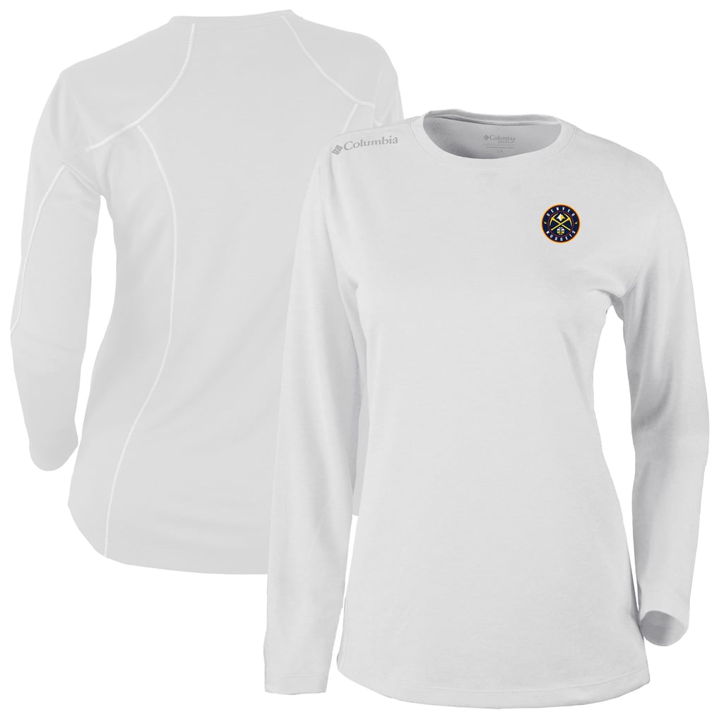 Denver Nuggets Columbia Women's Omni-Wick Shotgun Pullover Top - White