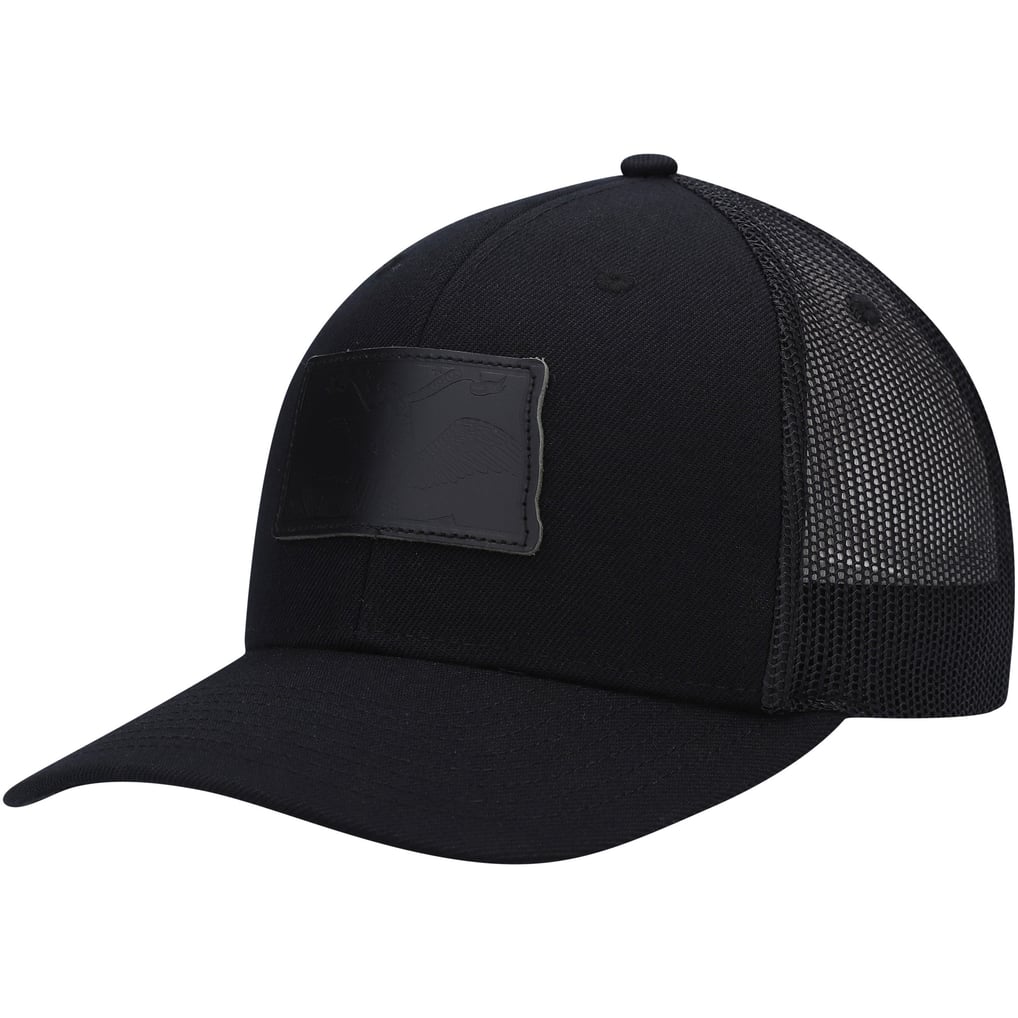 North Dakota Local Crowns Blackout State Patch Trucker Snapback Hat