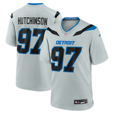 Aidan Hutchinson Detroit Lions Nike 2026 Rivalries Collection Game Jersey - Silver