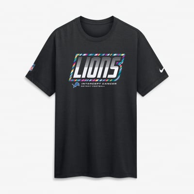 Detroit Lions Nike 2026 NFL Crucial Catch Tri-Blend Dri-FIT T-Shirt - Black
