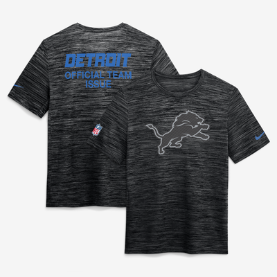  Detroit Lions Nike 2026 Rivalries Collection Sideline Velocity T-Shirt - Black