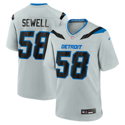 Penei Sewell Detroit Lions Nike 2026 Rivalries Collection Game Jersey - Silver