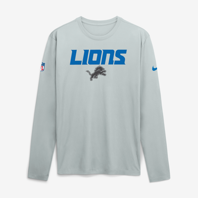  Detroit Lions Nike 2026 Rivalries Collection Sideline Legend Long Sleeve T-Shirt - Silver