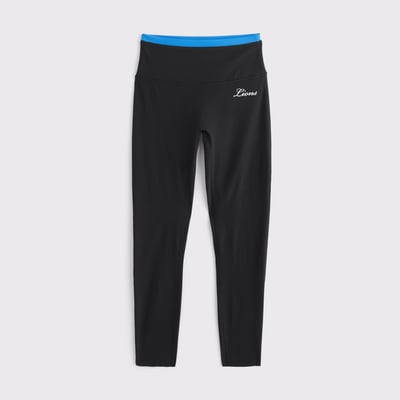 Detroit Lions Abercrombie & Fitch Women's YPB studioFLEX 7/8-Length Legging - Black