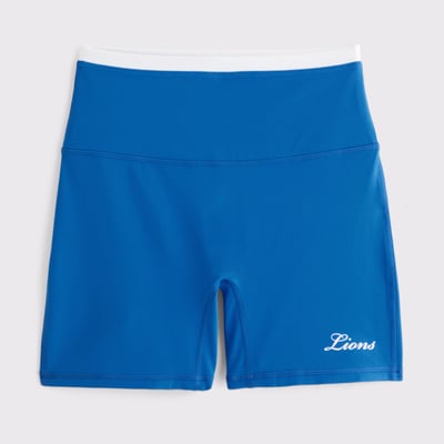 Detroit Lions Abercrombie & Fitch Women's YPB studioFLEX Bike Short - Blue