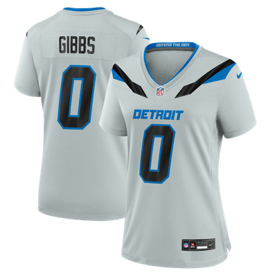 Jahmyr Gibbs Detroit Lions Nike Women's 2026 Rivalries Collection Game Jersey - Silver