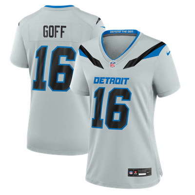 Jared Goff Detroit Lions Nike Women's 2026 Rivalries Collection Game Jersey - Silver